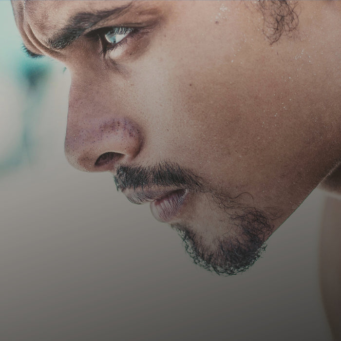 Man focusing after taking Kanin energy drink for sharper focus